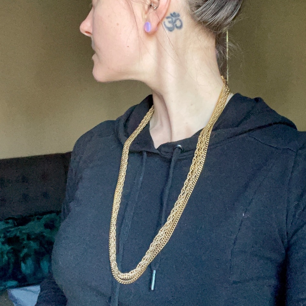 MONET Vintage Gold Chain Necklace